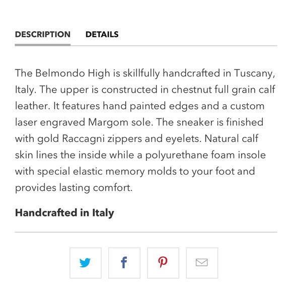 Grand Voyage/LA “Belmondo High”high-top sneakers in blue burnished Men’s 9.5 - Picture 14 of 16